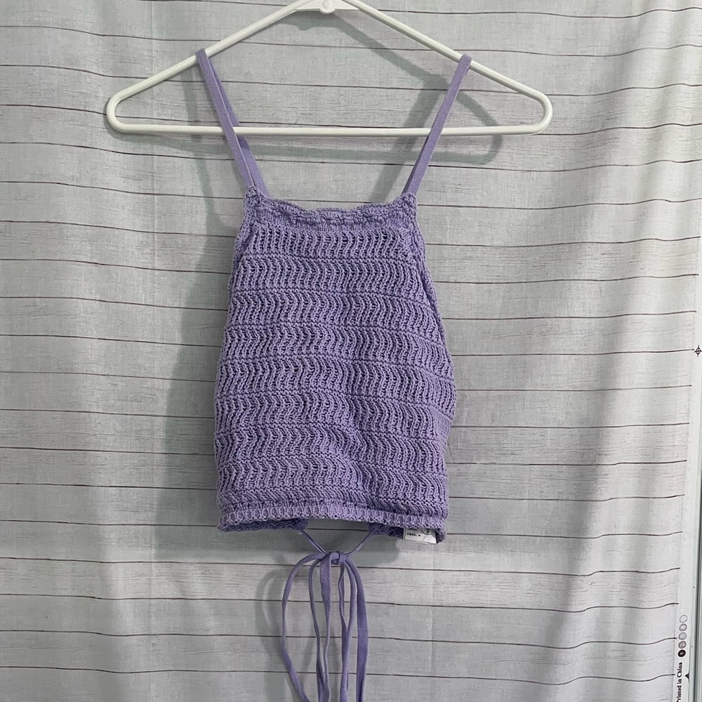 Crochet halter top